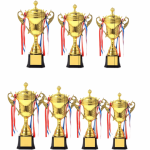 CANICECA Multi Size Trophy Cup Metal Cup Large Size Award Cup Awards Metal Model Plastic Champion Trophy Sports Ceremony