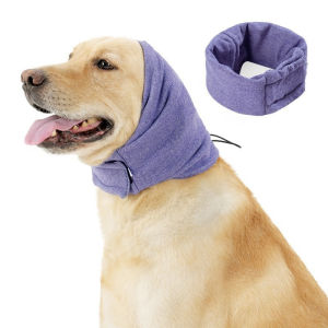 Dog Calming Hood Anxiety Wrap Pet Head Cover Adjustable Soothing Warm Noise Reduction Grooming