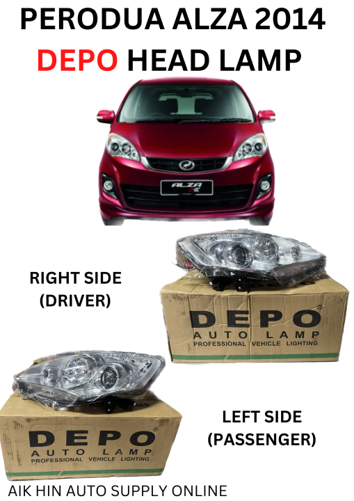 PERODUA ALZA 2014 DEPO HEAD LAMP Lazada