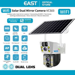 East V380 PRO Soalr Dual Lens Outdoor waterproof VCS-03 Wifi Cctv camera connect cellphone 360° 4G cctv camera for house outdoor
