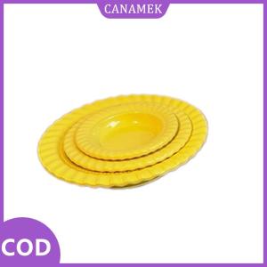 CANAMEK✨ 3pcs mô phỏng món ăn nhà bếp mô hình Dollhouse thu nhỏ thực phẩm Tấm ẩm thực Phương Tây tấm đồ chơi cho mini trang trí phụ kiện tự làm