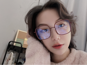 COD Kacamata Wanita Bingkai Persegi Anti-Radiasi Aksesoris Kacamata Fashion Berkualitas Tinggi Dapat Dilipat Untuk [Ready Stock]