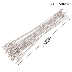 LEI 20Pcs Wire Rope Key Chain Stainless Steel Wire Keychain Carabiner Cable Key Ring