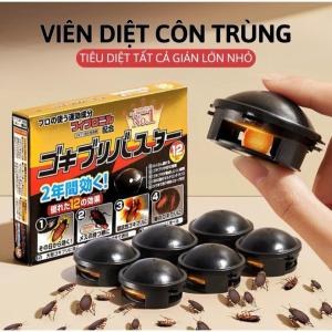 Viên Diệt Gián Nhật Bản Black Cap 12 Viên – Diệt Gián Hiệu Quả Tận Gốc An Toàn Cho Thú Cưng