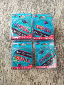 Senar pancing Sinsu Hi Class 50 Meter halus 006 008 010 012 kuat COD