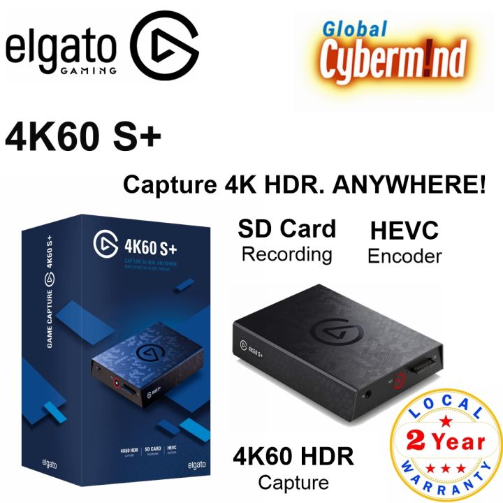 Elgato Game Capture 4K60 S+ 4K 60Hz HDR10 Capture featuring