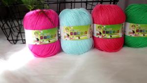 [10 Ten Thousand + Second-Time Repurchase ] Yarn Ball Wholesale Silk Protein 6 Fine Baby Yarn for Handcrafts diy Bouquet Woven Cotton Shoe Yarn Crochet Shoe Yarn