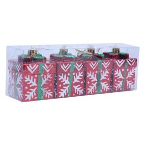 Plastic Christmas Tree Accessories Gift Box Ornaments Multipurpose Holiday Decoration For Tree Window Display