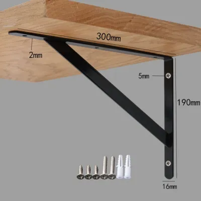 1Pcs Wall Triangle Bracket Angle Heavy Duty Table Bracket Support Bench Rack Shelf Bracket Including screws