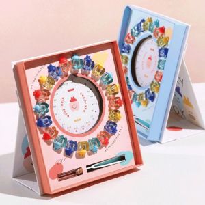 GOXBERK Cartoon Baby Tooth Box Wooden Hair Collection Breast Teeth Case Keepsake Cute Milk Teeth Organizer For Babys Tooth