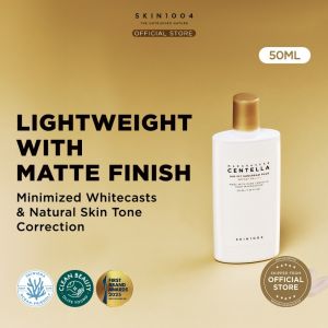 SKIN1004 Madagascar Centella Air‑Fit Suncream Plus Lightweight Breathable Texture｜Powerful UV Protection｜Centella Skin‑Soothing｜Non‑Greasy Finish｜No White Cast 50ML Daily Facial Sunscreen