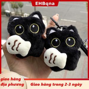 [COD] EHBqna 3PF Ship within 24 hours Dễ thương sang trọng mắt to mèo đen Búp bê mặt dây chuyền cô gái Ba lô búp bê mặt dây chuyền vài túi Keychain điện thoại quyến rũ Túi phụ kiện Mặt dây chuyền