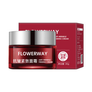 FLOWERWAY Anti-Wrinkle Firming Cream Reduces Fine Lines Anti-Wrinkle Firming Hydrating Moisturizing Gentle Nourishing Cream