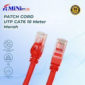 KABEL LAN UTP CAT6 PATCH CORD 10M MINIPRO