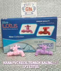 Kran Pvc Kecil Tembok 1/2 inch LOTUS Keran Air Plastik Kran Air Pvc Plastik
