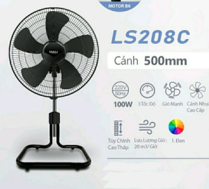 Quạt sàn lửng Hali LS209 công suất 120W sải cánh 50cm chân đế kim loại chắc chắn - Hàng chính hãng