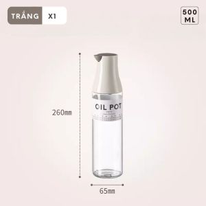 Bình đựng dầu ăn thông minh FEEKA nắp tự đóng mở chai đựng dầu ăn thủy tinh cao cấp sang trọng 500ml
