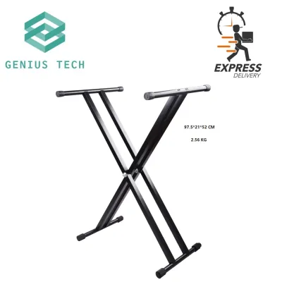 [SG Seller] Double X Adjustable Portable Self-installation piano Keyboard Stand