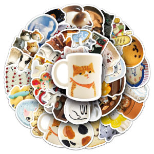 【SG Stock】50PCS Ragdoll Stickers Cute Pet Cat Cartoon Cute Decorative Water Cup Computer Waterproof Stickers,Expressive Surreal Vinyl Decal Sticker for Car Laptop Tumbler More. Peel and Stick Vinyl Decal Sticker for car Window Laptop and More