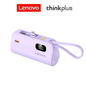 Lenovo LE80plus Mini PowerBankชาร์จพาวเวอร์แบงค์ 5000mAh type-c/iPh มาพร้อมสายชาร์จ แท้ พาว์เวอร์แบงค์ 100% LCD With Flash Light พาเวอร์แบงค์ USB แบบสองทิศทาง เพาเวอร์แบงค์ แบตสำร แคปซูลชาร์จ