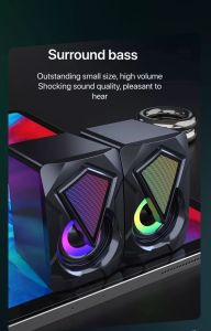 ลำโพง ลําโพงคอมพิวเตอร์ ชุด X2 LED สะดวก พกพาได้ ตั้งโต๊ะ เป็นประสบการณ์ของลําโพง กระทู้สะดวก ขนาดกระทัดรัด