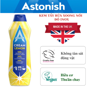 Kem tẩy rửa xoong nồi & đồ inox Astonish C2370