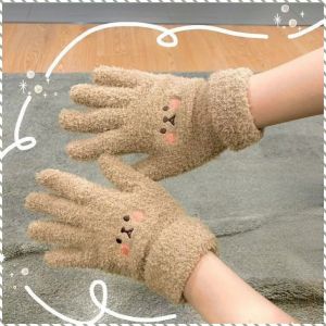 Fall/winter Gloves Windproof Riding Gloves Furry Fashion Protect Against the Cold Soft Warm Lightweight