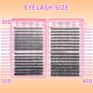 JIMEIXIAN01 Vẻ ngoài tự nhiên Lông mi giả Khối lượng 3D Chiều dài 9-16mm Bộ dụng cụ nối mi tự làm Bền lâu Người hâm mộ âm lượng lớn Dụng cụ trang điểm mắt Tăng cường trang điểm