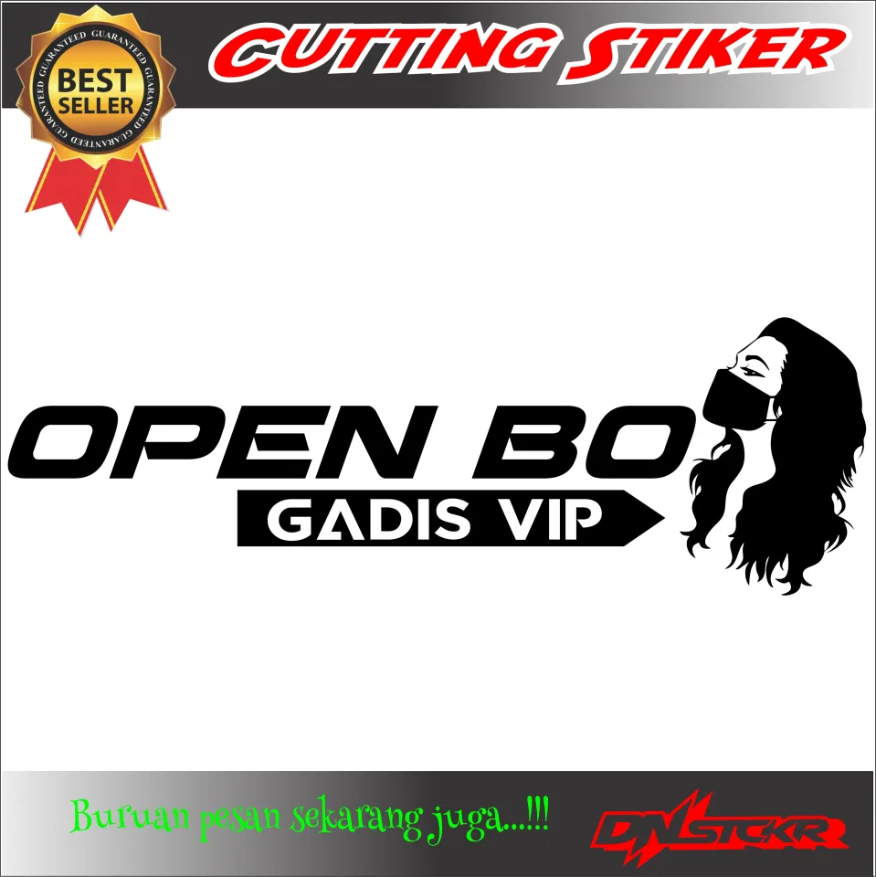 Terbaru !! Cutting sticker Open BO , stiker Open bo, Stiker kata kata  keren, stiker kata kata, stiker motor | Lazada Indonesia