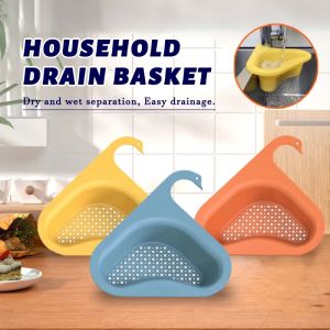YESPERY ตะกร้าระบายน้ํารูปหงส์ตะกร้าสําหรับระบายน้ําผักและผลไม้ทั่วไป