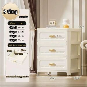 Dễ lắm ráp tủ đựng kệ 48-58cm tủ đựng đồ ăn nhựa việt nhật 3-6tầng tủ quần áo người lớn Có bánh xe tủ nhựa đựng quần áo/tủ nhựa duy tân