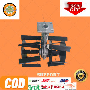 AS Bintang 9 Cakar Baja Tiller Head Mini Rotary Penggembur Tanah Penyiang Gulma Power Weeder Cultivator Mesin Potong Rumput