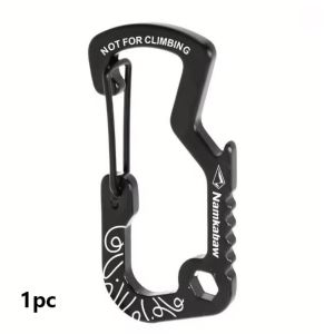YESMILE 1/2/5pcs Đa chức năng Móc lò xo ngoài trời Nhôm Phát hành nhanh Móc khóa ba lô Đa năng Khóa ấm đun nước bằng loại dành cho cắm trại đi bộ đường dài