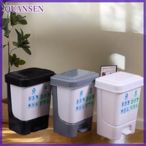 QUANSEN บ้านตุ๊กตาเครื่องครัวขนาดเล็กถังขยะแยกประเภทขนาดเล็กอุปกรณ์ประกอบฉากในการถ่ายภาพ