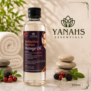 Seductive Berries 250ml Relaxing Massage Oil for Body Spa Therapy | Moisturizing & Non-Sticky