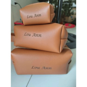 Personalized Vanity Makeup Accessories Pouch Organizer | Vanity Pouch with Handle