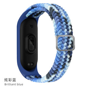 Bracelet for Mi band 6 7 Strap Elastic adjustable Nylon Braided Miband 4 miband 5 correa Wristband for xiaomi Mi band 4 3 5 6 7 strap