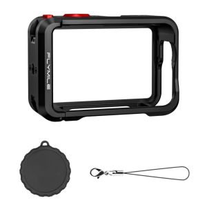 DAWEIF Aluminum Alloy Protective Case Built-in Cold Shoe with Lens Cover Camera Frame High Quality Quick Release Metal Cage for DJI Osmo Action 6 Action Camera Accessories