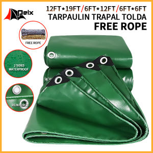 trapal waterproof makapal size 9ft x 12ft tarpaulin trapal tolda buy 1 take 1rope truck cover high quality tarpaulin Multiple sizes available