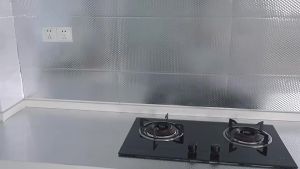 Aluminum Foil Heat Resistance & Self-Adhesive Oil-Proof Waterproof Sticker Wallpaper Kitchen Decor