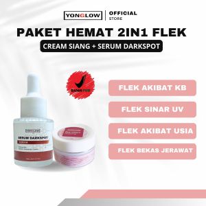 Yonglow Skincare Paket 2in1 Serum Darkspot Day Cream Siang Serum Penghilang Flek Hitam BPOM