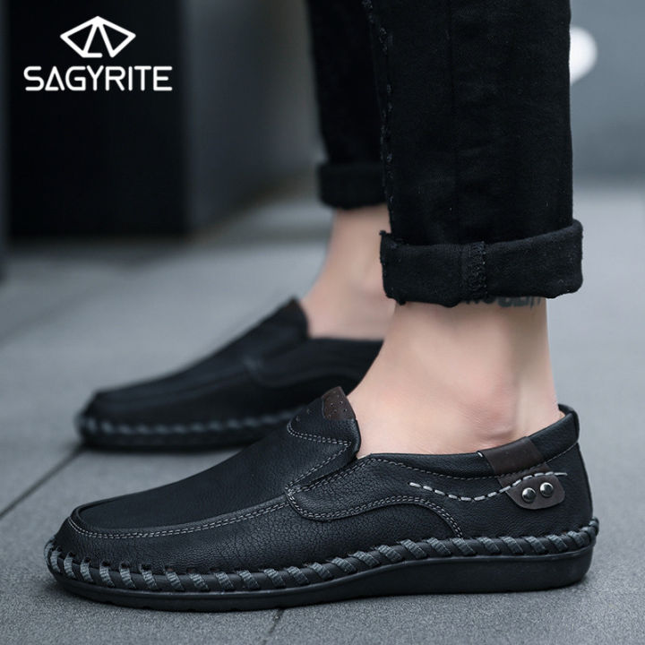 Mens black casual on sale loafers