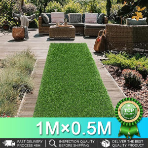 Custom Size 25mm Premium Artificial Grass Green Fake Lawn Turf Mat with Dewatering Hole