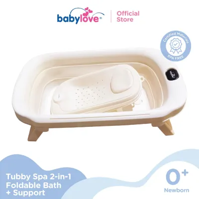 Babylove Tubby Spa 2 in 1 FoldEase Tub + Reclina Support
