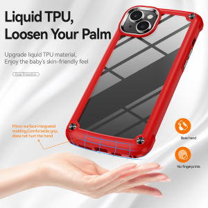 【✅SG Seller✅】RICHMENT Extra-Thin Crystal Clear HD Bumper Armor Case iPhone 16 pro max iPhone16 16 pro 15 14 13 12 Pro Case TPU+PC Heavy Duty Shockproof Dust-Proof Rugged Military Protective Phone Back Cover For iPhone15 Pro Max  iPhone 15 14 13 12 Pro
