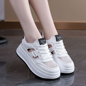 [Free Shipping] Mesh Breathable Platform Sneakers Thick-Soled White Shoes WomenS Shoes 2026 Summer New Collection Breathable And Hollowed-Out Sports Sandals For Women 1001