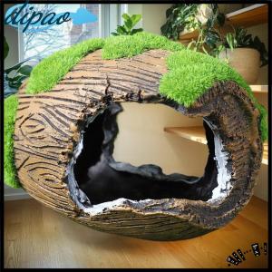 【dipao】 Aquarium Barrel Decoration Fish Shrimp Shelter Fish Tank Resin Barrel Ornaments Fish And Shrimp Hiding Cave Aquarium Landscaping