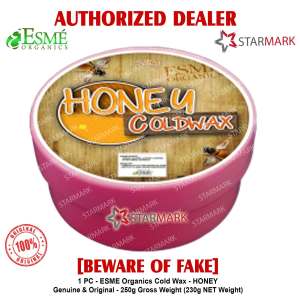 Esme Organics HONEY Cold Wax Hair Removal 250g Gross Weight Old Packaging - 230g Net Weight New Packaging AUTHENTIC - Honey - 1 Pc