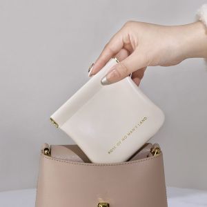 Automatically close waterproof lipstick bag cosmetic bag storage box coin wallet simple storage