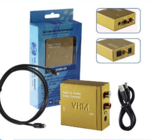 Bộ chuyển đổi âm thanh từ tivi ra âm ly - chuyển quang âm thanh tivi 4K (Quang học) ra Amply có cổng audio 3.5 dùng nguồn USB âm thanh tặng kèm dây quang